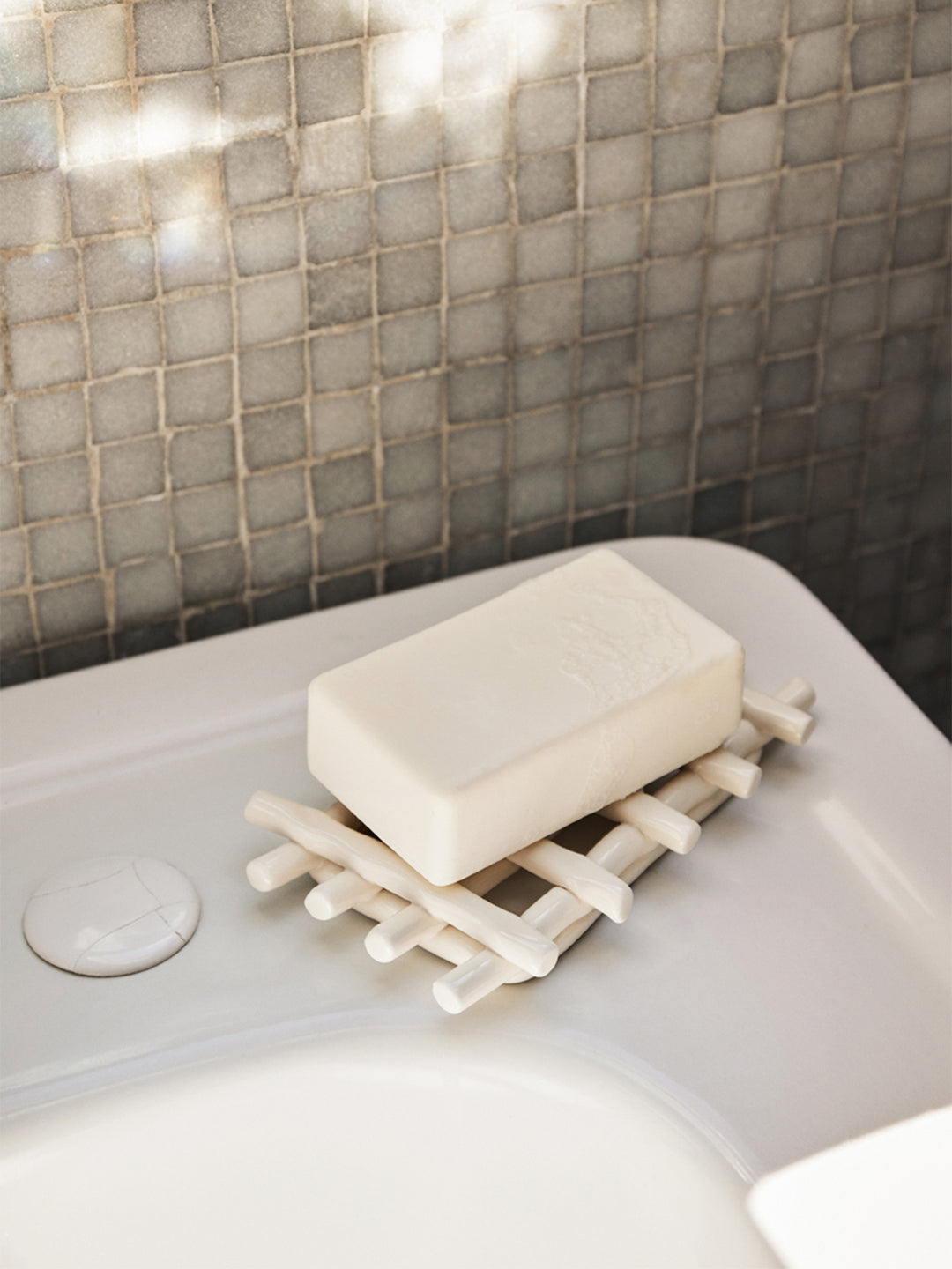 Ferm Living Ceramic Soap Tray, Off White