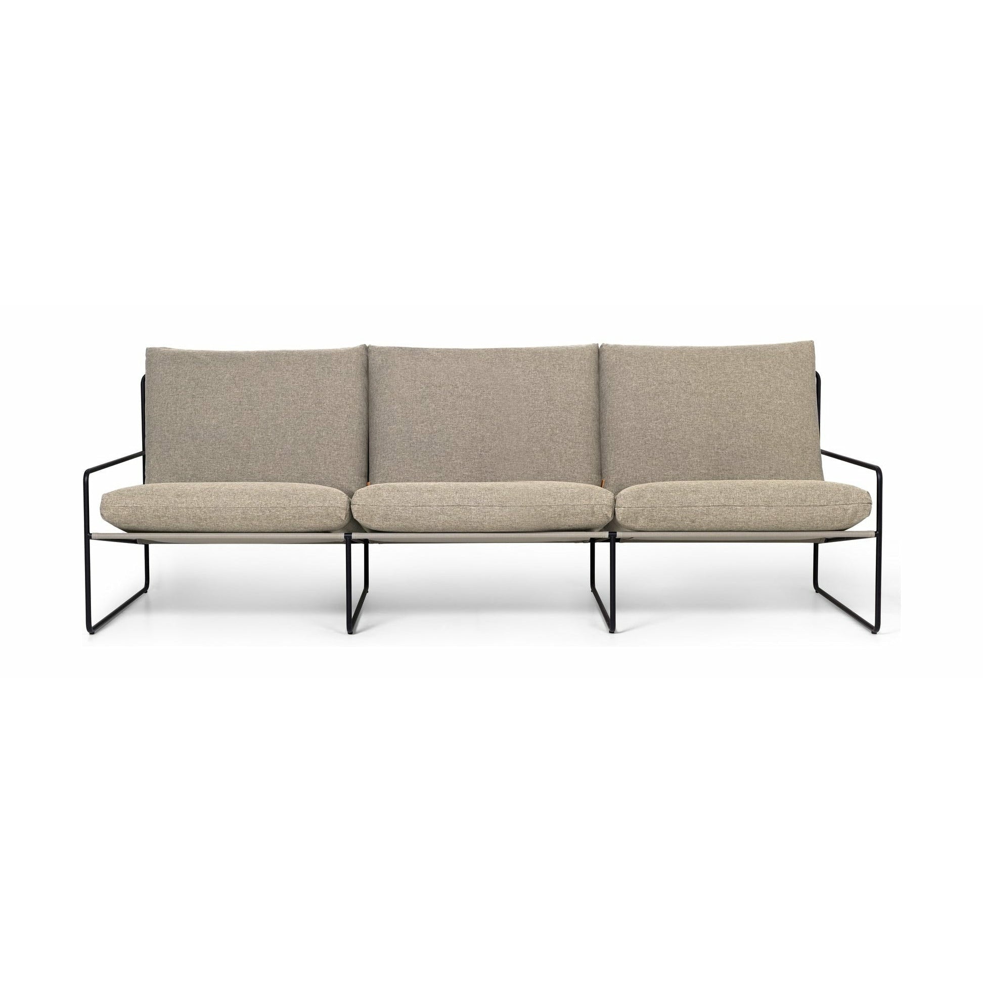 Ferm Living Desert 3 Seater Sofa, Black/Dark Sand