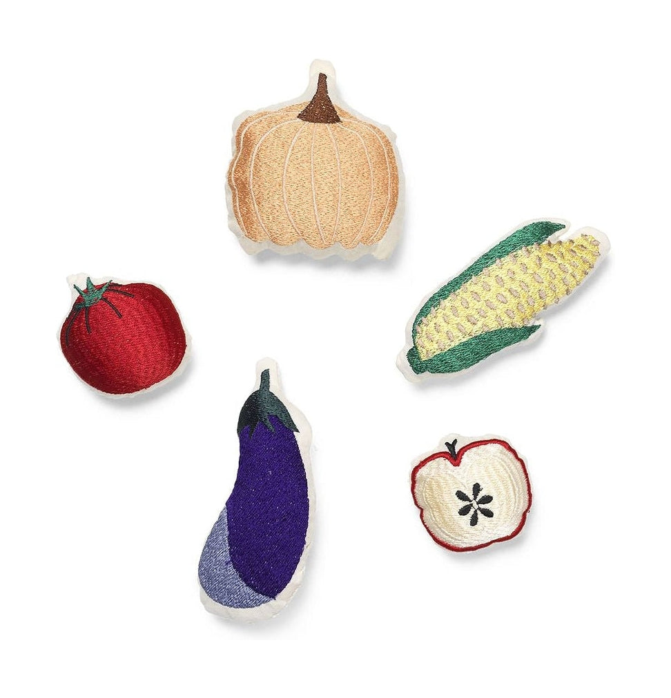 Ferm Living Embroidered Vegetable Playset