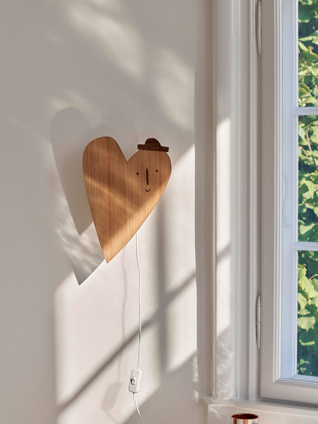 Ferm Living Heart Lamp, Oiled Oak