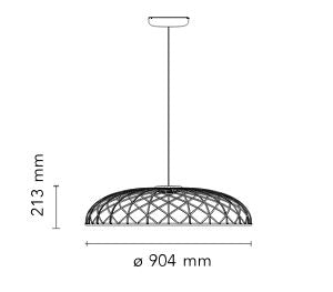 Flos Skynest S Suspension Lamp, Anthracite