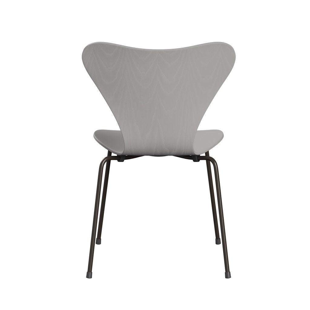 Fritz Hansen 3107 Chair Unupholstered, Brown Bronze/Dyed Ash Nine Grey