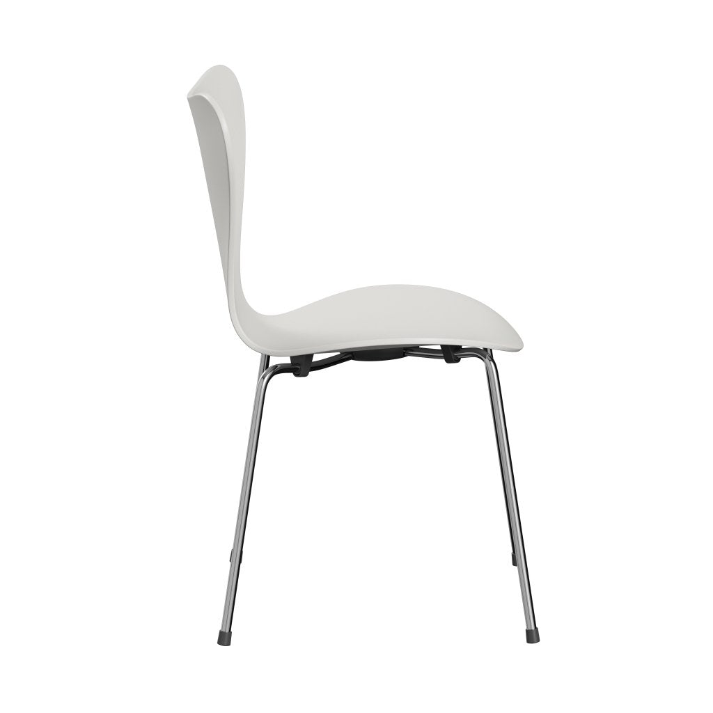 Fritz Hansen 3107 Chair Unupholstered, Chrome/Lacquered White