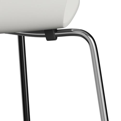 Fritz Hansen 3107 Chair Unupholstered, Chrome/Lacquered White