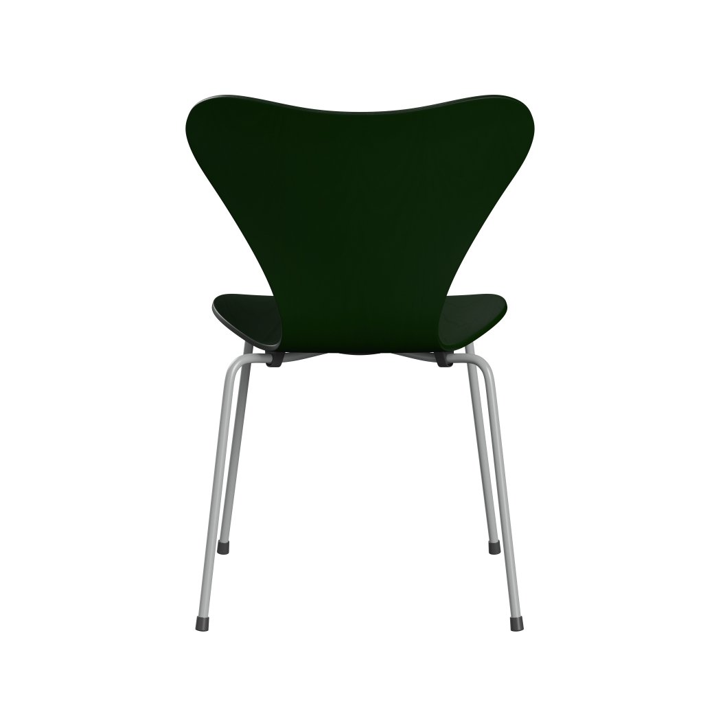 Fritz Hansen 3107 Chair Unupholstered, Nine Grey/Dyed Ash Evergreen