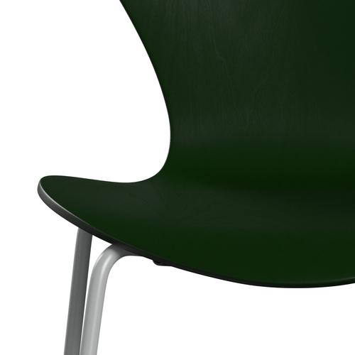 Fritz Hansen 3107 Chair Unupholstered, Nine Grey/Dyed Ash Evergreen