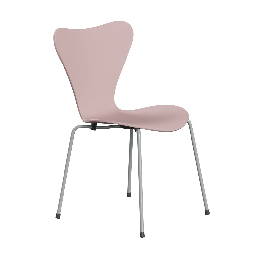 Fritz Hansen 3107 Chair Unupholstered, Nine Grey/Dyed Ash Pale Rose