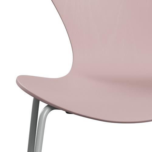 Fritz Hansen 3107 Chair Unupholstered, Nine Grey/Dyed Ash Pale Rose