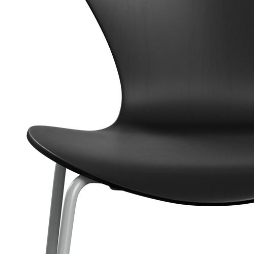 Fritz Hansen 3107 Chair Unupholstered, Nine Grey/Dyed Ash Black