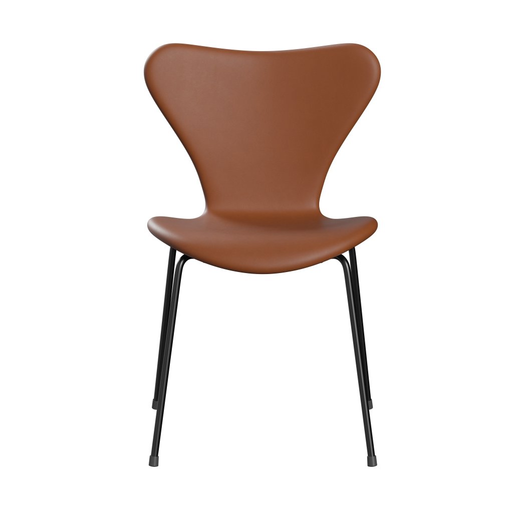 Fritz Hansen 3107 Chair Full Upholstery, Black/Essential Walnut