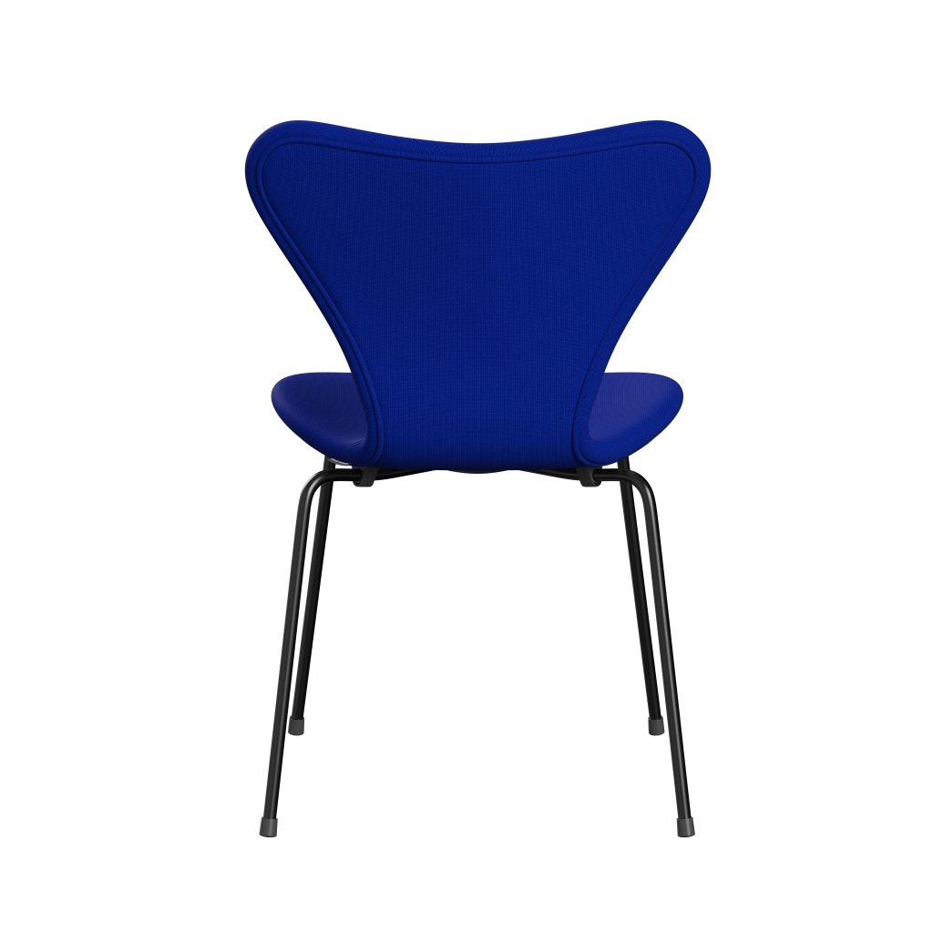 Fritz Hansen 3107 Chair Full Upholstery, Black/Fame Blue