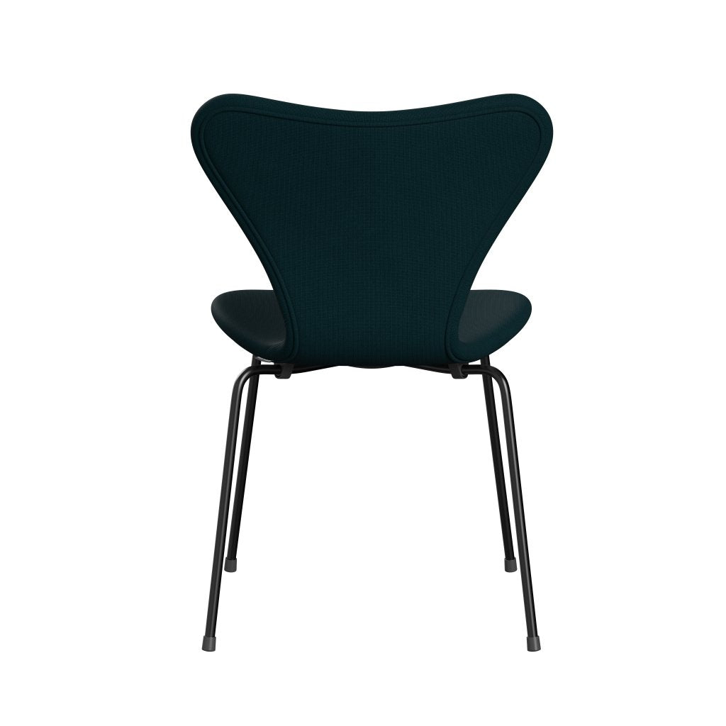 Fritz Hansen 3107 Chair Full Upholstery, Black/Fame Dark Green