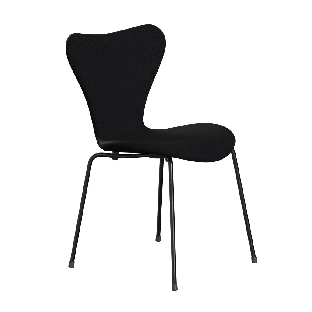 Fritz Hansen 3107 Chair Full Upholstery, Black/Fame Grey (F60051)