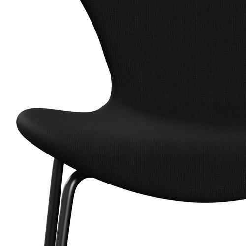 Fritz Hansen 3107 Chair Full Upholstery, Black/Fame Grey (F60051)