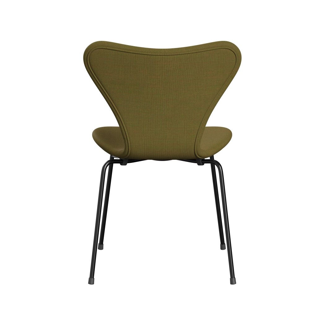 Fritz Hansen 3107 Chair Full Upholstery, Black/Remix Goldgreen