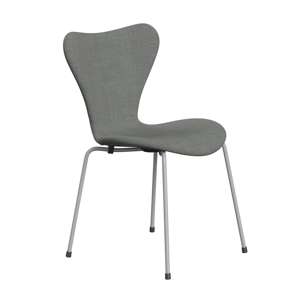 Fritz Hansen 3107 Chair Full Upholstery, Silver Grey/Sunniva 2 Grey