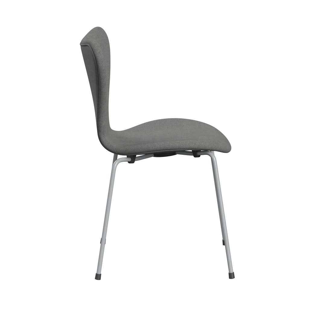 Fritz Hansen 3107 Chair Full Upholstery, Silver Grey/Sunniva 2 Grey