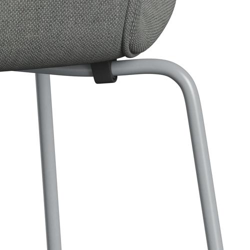 Fritz Hansen 3107 Chair Full Upholstery, Silver Grey/Sunniva 2 Grey