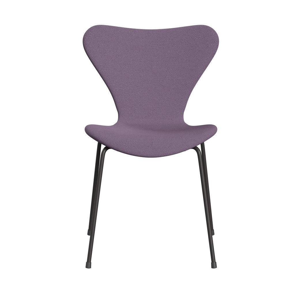 Fritz Hansen 3107 Chair Full Upholstery, Warm Graphite/Capture Light Violet