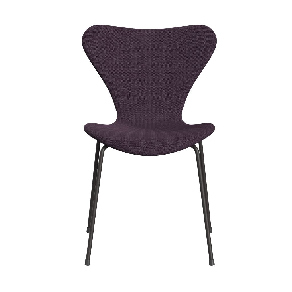 Fritz Hansen 3107 Chair Full Upholstery, Warm Graphite/Capture Violet Dark