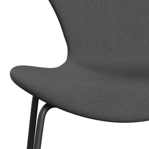 Fritz Hansen 3107 Chair Full Upholstery, Warm Graphite/Divina Dark Grey