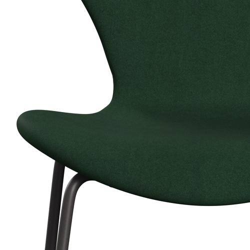 Fritz Hansen 3107 Chair Full Upholstery, Warm Graphite/Divina Dark Green (Div876)