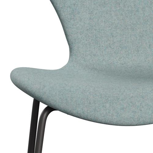 Fritz Hansen 3107 Chair Full Upholstery, Warm Graphite/Divina Md Mint