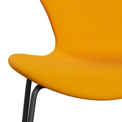 Fritz Hansen 3107 Chair Full Upholstery, Warm Graphite/Divina Orange (Div426)