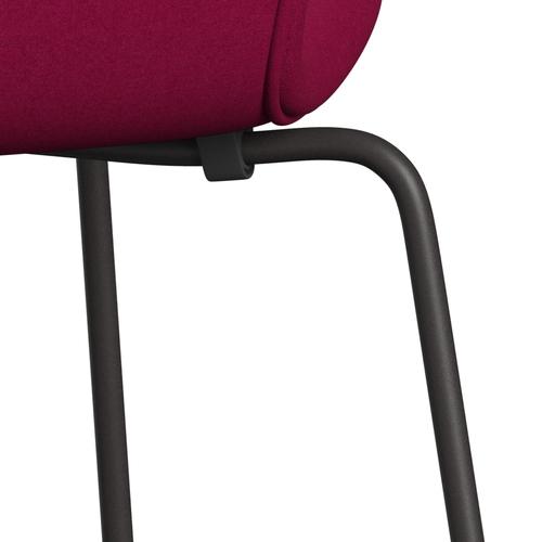 Fritz Hansen 3107 Chair Full Upholstery, Warm Graphite/Divina Pink Dark