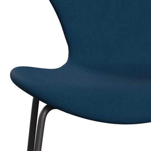 Fritz Hansen 3107 Chair Full Upholstery, Warm Graphite/Fame Dark Blue Brown