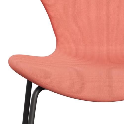 Fritz Hansen 3107 Chair Full Upholstery, Warm Graphite/Fame Pink Light