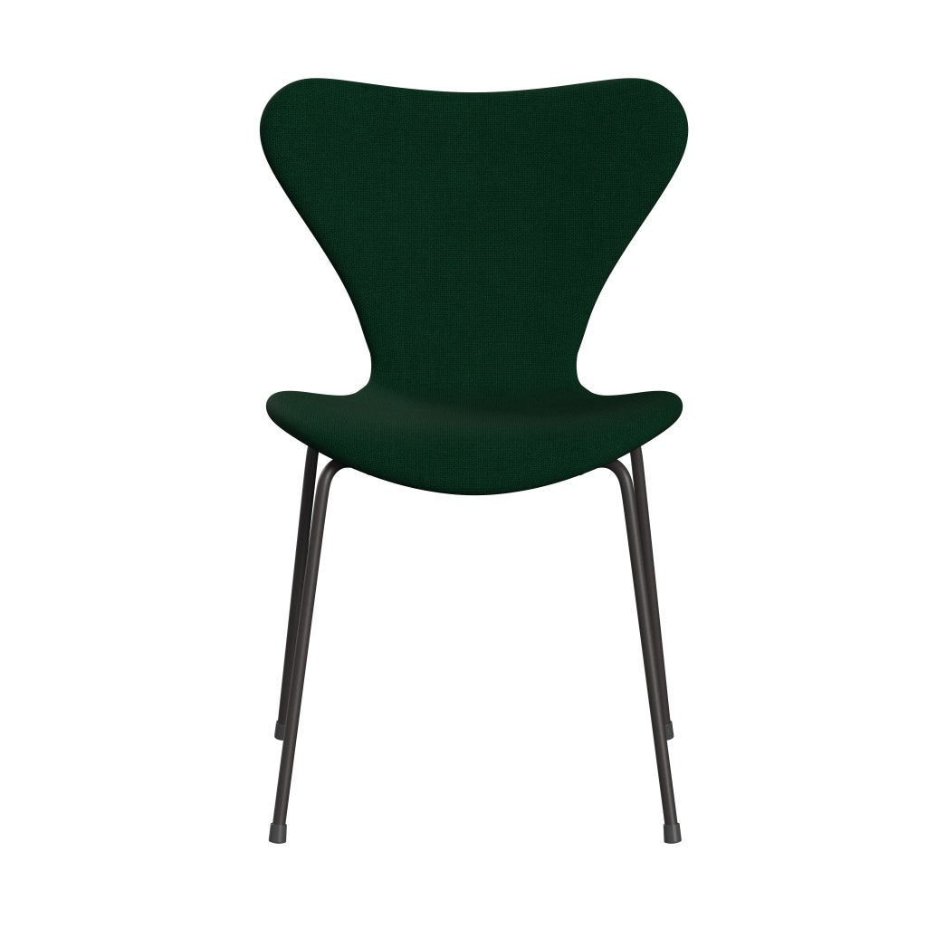 Fritz Hansen 3107 Chair Full Upholstery, Warm Graphite/Hallingdal Bottle Green