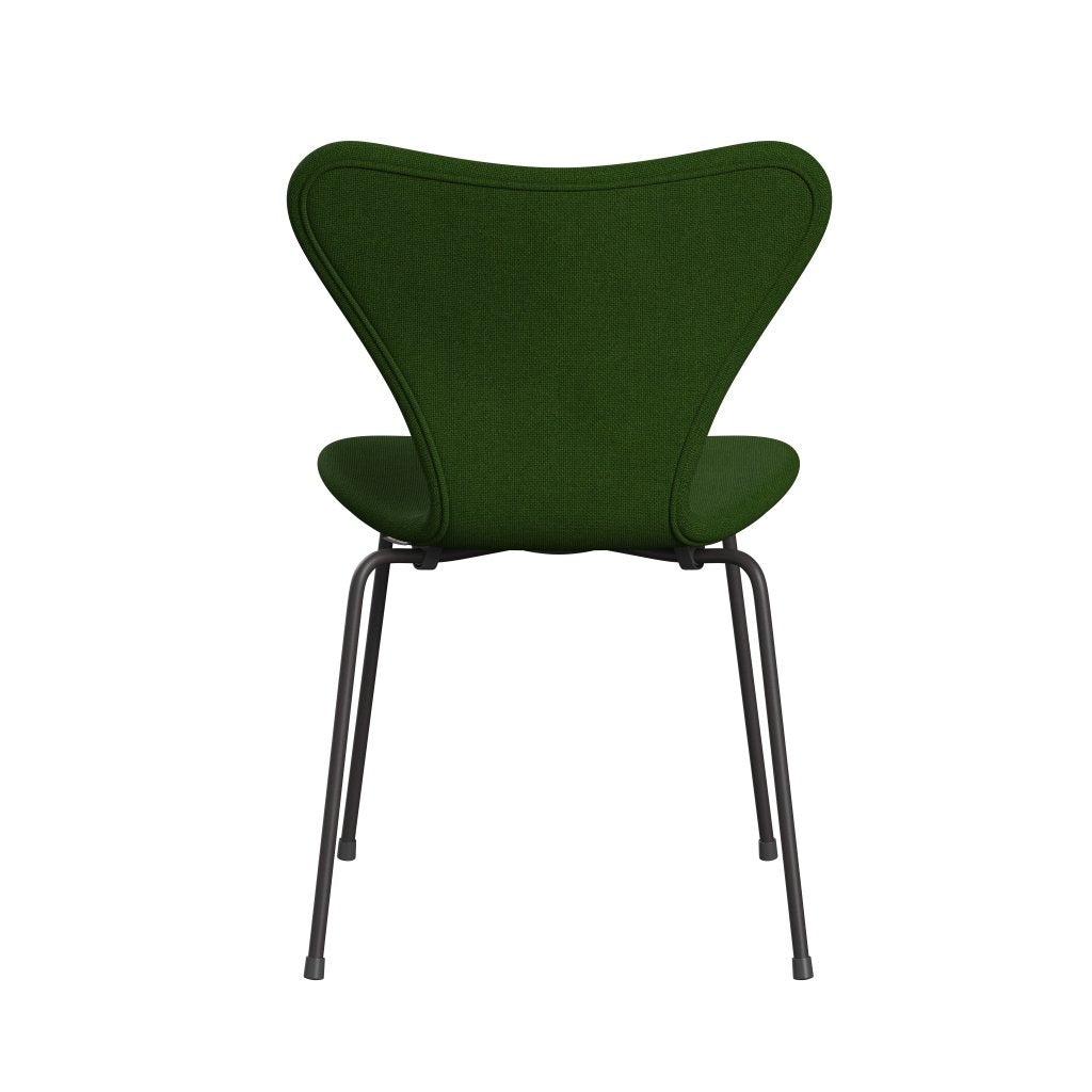 Fritz Hansen 3107 Chair Full Upholstery, Warm Graphite/Hallingdal Grass Green