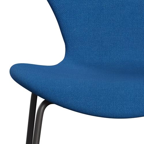 Fritz Hansen 3107 Chair Full Upholstery, Warm Graphite/Hallingdal Light Blue