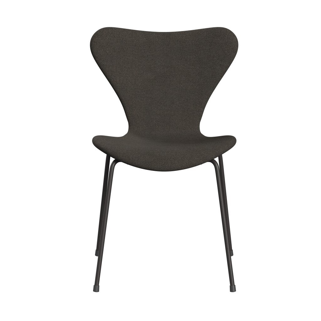 Fritz Hansen 3107 Chair Full Upholstery, Warm Graphite/Hallingdal Charcoal Light