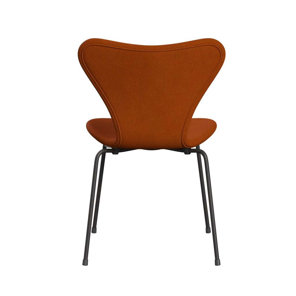 Fritz Hansen 3107 Chair Full Upholstery, Warm Graphite/Hallingdal Orange (Hal547)