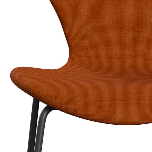 Fritz Hansen 3107 Chair Full Upholstery, Warm Graphite/Hallingdal Orange (Hal547)