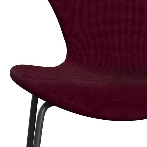 Fritz Hansen 3107 Chair Full Upholstery, Warm Graphite/Hallingdal Pink Dark