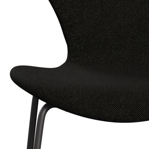 Fritz Hansen 3107 Chair Full Upholstery, Warm Graphite/Hallingdal Black/Grey (Hal173)