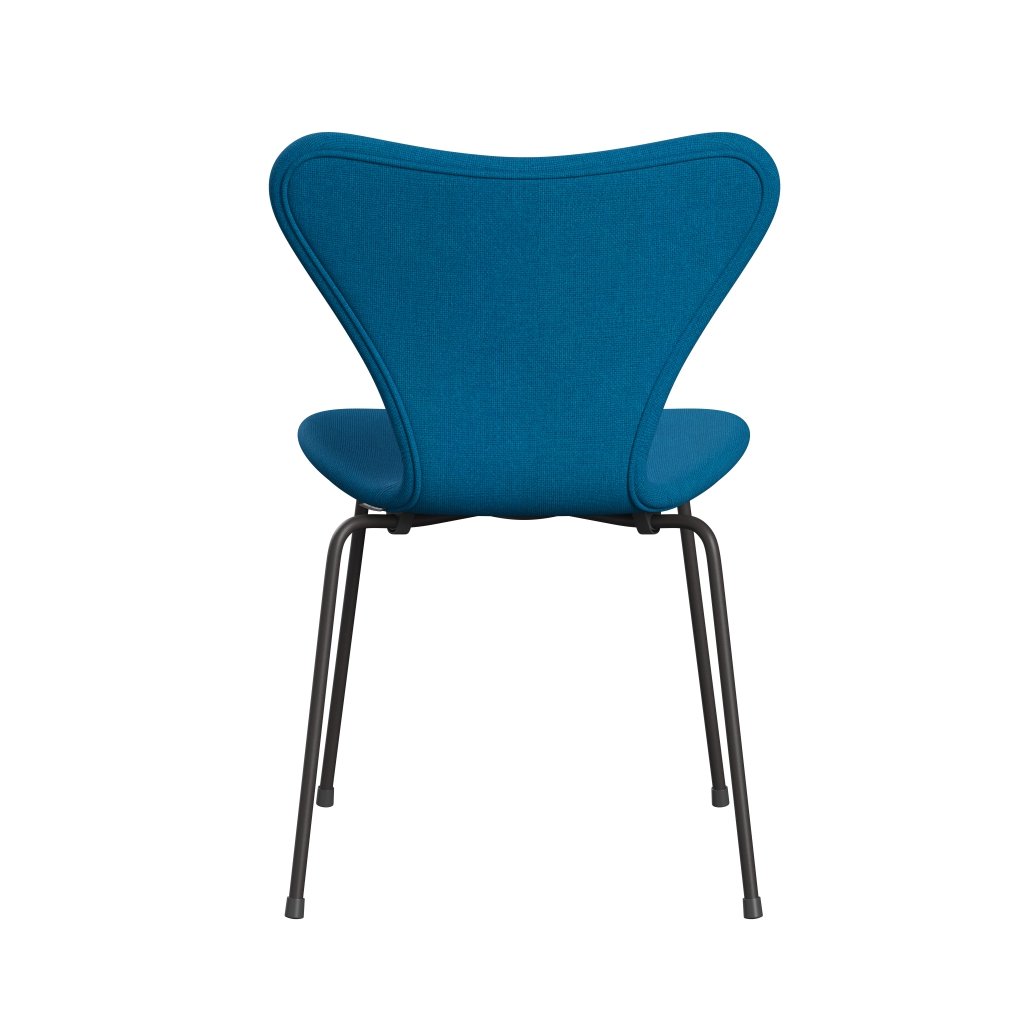 Fritz Hansen 3107 Chair Full Upholstery, Warm Graphite/Hallingdal Turquoise