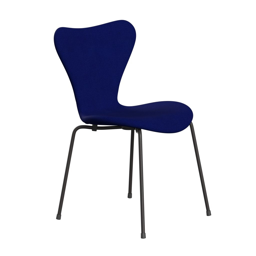 Fritz Hansen 3107 Chair Full Upholstery, Warm Graphite/Hallingdal Ultra Marine