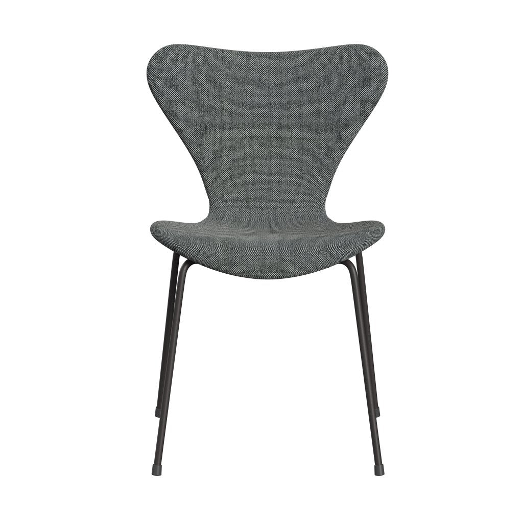 Fritz Hansen 3107 Chair Full Upholstery, Warm Graphite/Hallingdal White/Brown