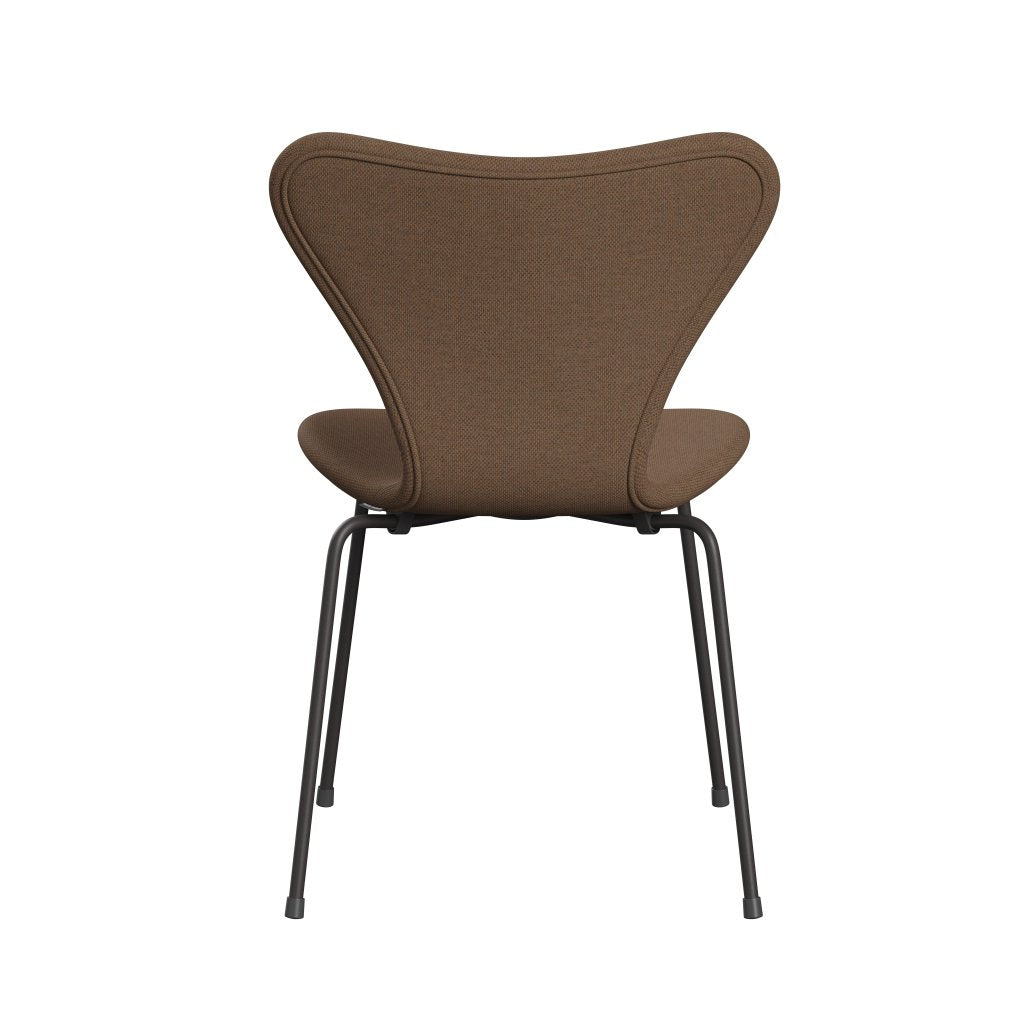 Fritz Hansen 3107 Chair Full Upholstery, Warm Graphite/Re Wool Brown/Natural