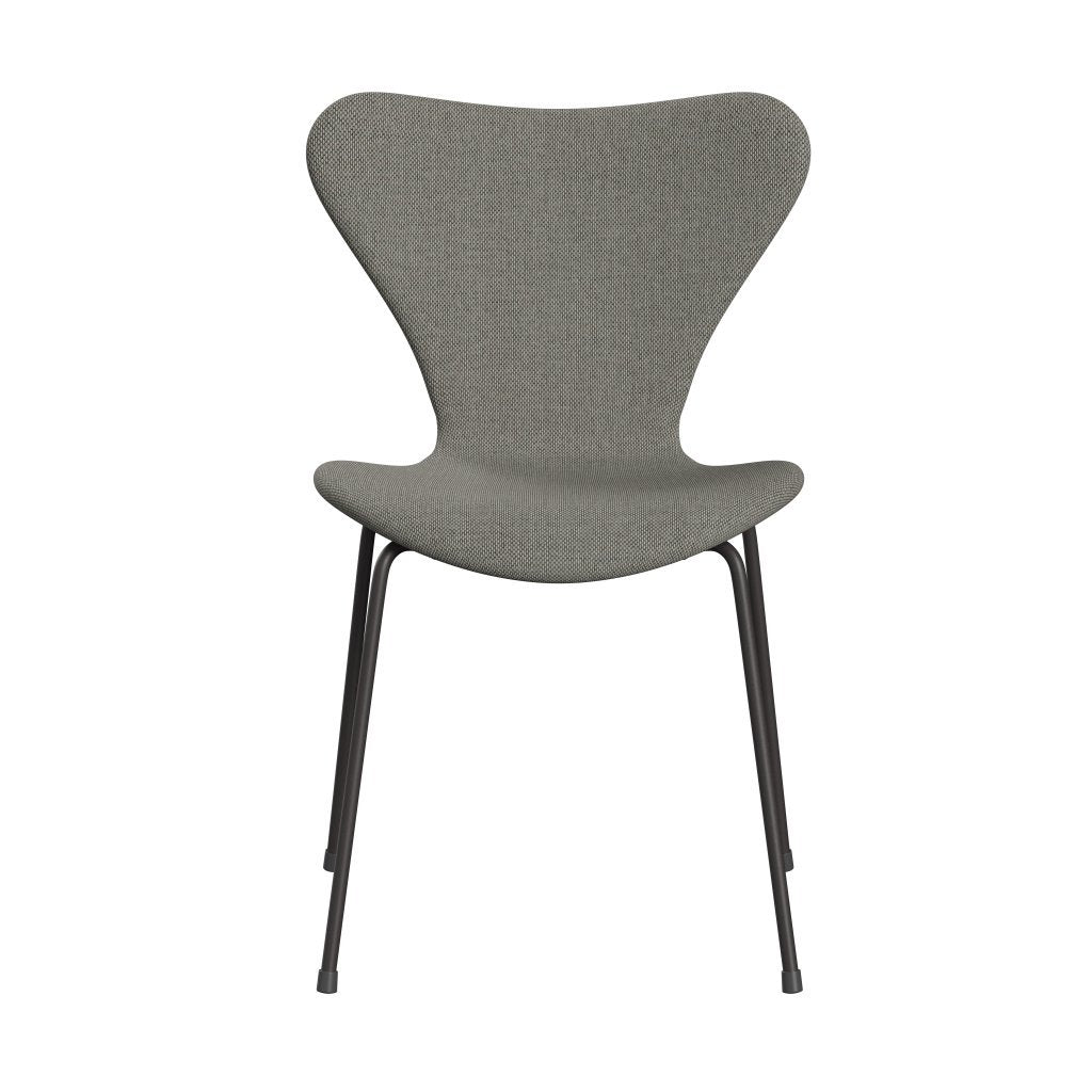 Fritz Hansen 3107 Chair Full Upholstery, Warm Graphite/Re Wool Grey White/Plain