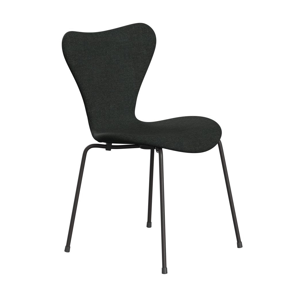 Fritz Hansen 3107 Chair Full Upholstery, Warm Graphite/Re Wool Black/Natural