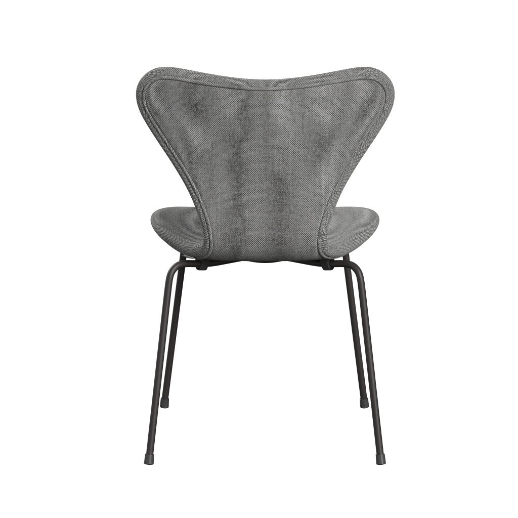 Fritz Hansen 3107 Chair Full Upholstery, Warm Graphite/Re Wool Wool White/Natural