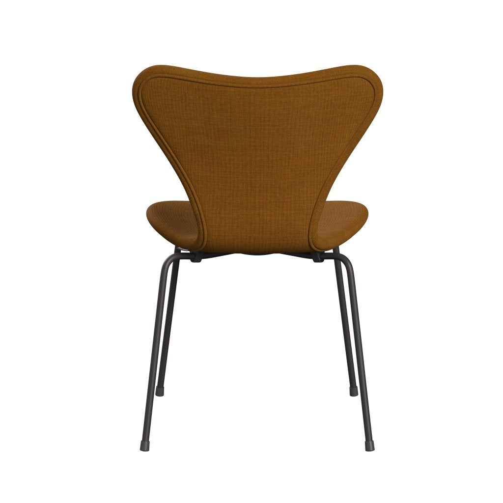 Fritz Hansen 3107 Chair Full Upholstery, Warm Graphite/Remix Gold Ochre