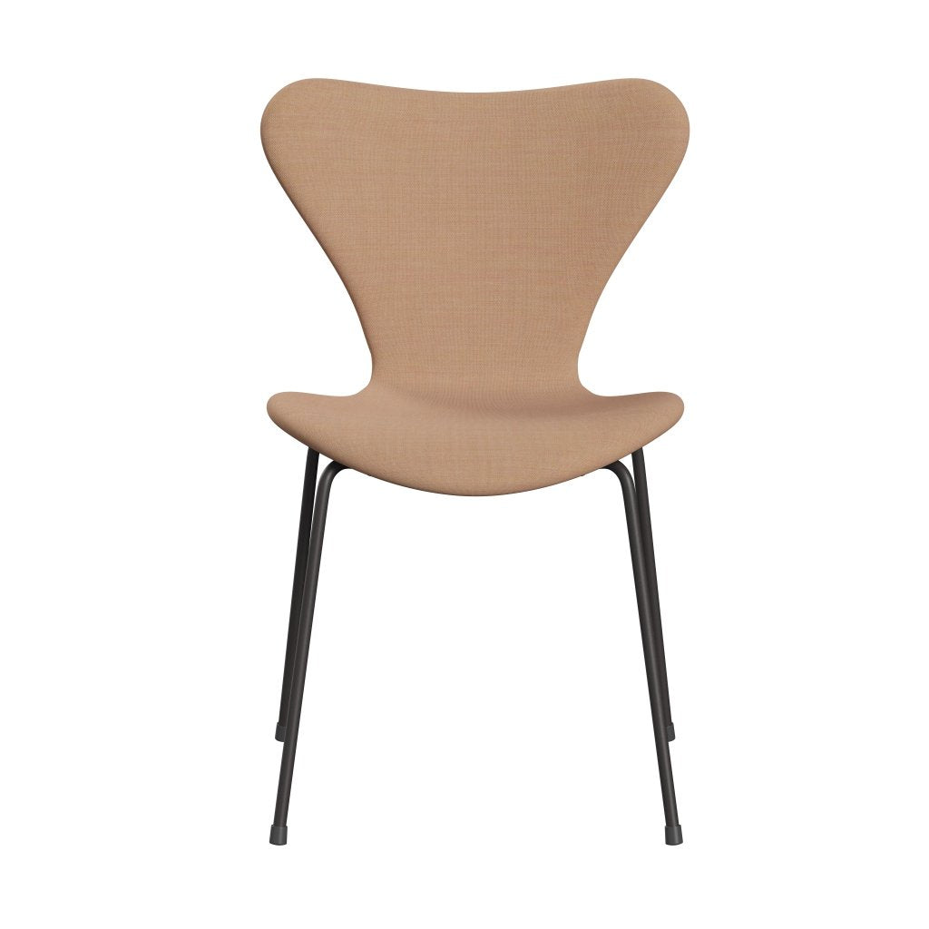 Fritz Hansen 3107 Chair Full Upholstery, Warm Graphite/Remix Light Brown (Rem406)