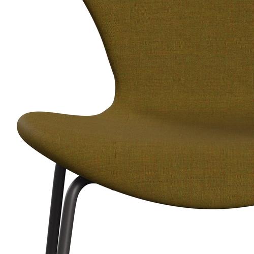 Fritz Hansen 3107 Chair Full Upholstery, Warm Graphite/Remix Orange Green