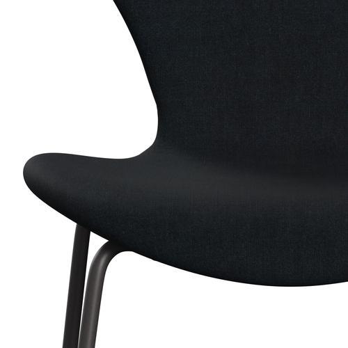 Fritz Hansen 3107 Chair Full Upholstery, Warm Graphite/Remix Black (Rem996)